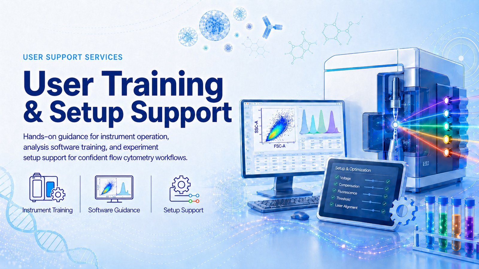 User Training & Setup Support 인포그래픽